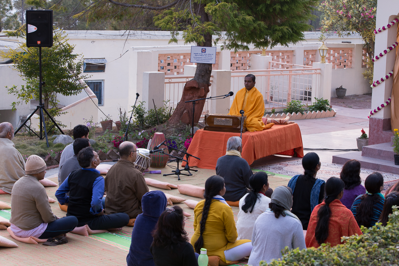 Group Meditation at YSS Dwarahat Ashram